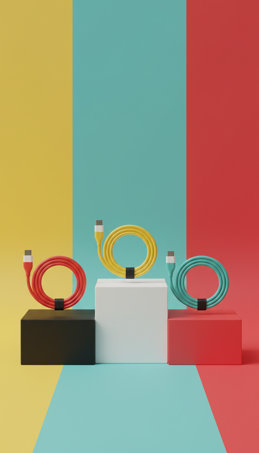 Modular Charging Cable Set Neon Hues