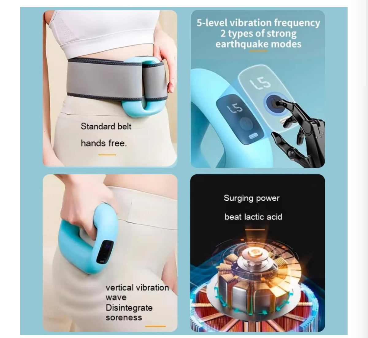 Mini fat burner massager